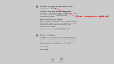 guia para diagnosticar fallos en macos