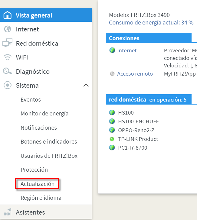 tutorial para actualizar firmware en dispositivos conectados